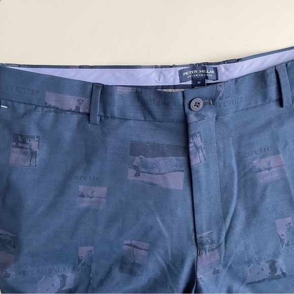 Peter Millar Men’s Surge Performance Novelty Print Golf Shorts Navy Size 36 - Picture 4 of 9